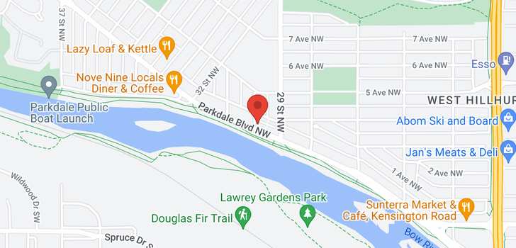 map of 3048 PARKDALE BV NW